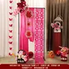 Lanternas de Casamento com Caracteres de Felicidade Dupla, Colunas de Suporte, Conjunto de Decoração para Quarto da Noiva, Decoração de Cena de Noivado, Coleção Completa de Artigos para Casamento