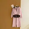 Conjunto de Dos Piezas de Moda Otoñal Nuevo Estilo Coreano para Niñas: Sudadera con Capucha Elegante y Pantalones Casuales Simples Versátiles