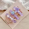 Horquilla Serie Océano Concha Estrella de Mar para Niñas Horquilla Decorativa Versátil Elegante Horquilla para Flequillo Clip Lateral Adorno para la Cabeza