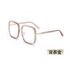 Gafas de sol TR90 con montura grande y luz azul, con personalidad, cuadradas, para miopía, para hombres y mujeres, 2023