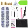 Suministro Especial Transfronterizo Kit Aplicador de Pedrería Hotfix Portátil Reparador de Pedrería Herramienta de Aplicación de Pedrería para Ropa Kit Fabricante Venta al por Mayor