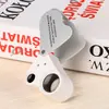 Lupa ligera de 60x, lupa portátil de mano de alta definición para inspección de joyería 30x con luz 0% de descuento Apilable y ligera