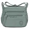 Bolsa de Ombro Transversal Casual Moda Ultra Leve Impermeável com Múltiplos Compartimentos de Tecido de Nylon de Grande Capacidade para Comércio Exterior Transfronteiriço