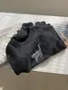 Contém Lã~ Moletom de Gola Redonda com Bordado de Gato e Forro de Lã para Mulheres! Estilo Coreano Emagrecedor Suéter Grosso para Outono e Inverno