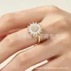Anillo Giratorio de Plata Tailandesa para la Ansiedad Anillo para el Dedo Índice Multi-Círculo Cuentas de Transferencia Auspicioso Transferencia Moda Coreana Regalo para Novia