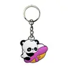 Encantos Lindo para Mochila de Suministro Directo Pequeños Regalos Accesorios para Llavero Panda Fabricante Parche Pvc Goma Blanda DIY