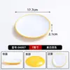 Juego de 10 platos redondos de melamina para restaurantes de comida rápida, platos para platos fríos de catering comercial, platos de plástico para arroz frito y platos para fideos fritos