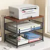 Estante de Armazenamento para Impressora para Uso no Escritório e em Casa, Estante de Suporte de Copiadora Multicamadas, Estante de Armazenamento de Papel A4 Retrátil para Mesa