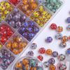 Nuevas Cuentas de Vidrio Redondas Perforadas de 10 mm con Lunares de Colores DIY Material para Cuentas Sueltas Accesorios de Joyería para Pendientes Colgantes