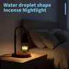 Lámpara Mini Ajustable para Derretir Cera de Aromaterapia, Lámpara para Derretir Velas, Lámpara Pequeña de Mesa para Mesita de Noche de Dormitorio, Luz Ambiental