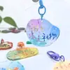 Colgante Acrílico Onda de Agua Estudiante de Aspecto Elevado Llavero de Bendición Colgante para Mochila Personalizado Creativo Temporada de Graduación