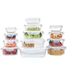 Lonchera de vidrio de gran capacidad, adecuada para trabajadores de oficina, apta para microondas, con tapa, y un juego que incluye un recipiente hermético para alimentos apto para refrigerador para mantener los alimentos frescos