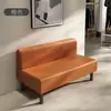 Sofá largo sencillo, asientos de cabina montados en la pared, banco de descanso para tienda de ropa, silla de espera comercial, sofá sin brazos para vestíbulo