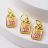 Pingente Banhado a Ouro com Design de Cabaça, Pingente de Liga Antiga Estilo Chinês Conservador de Cor para Decoração de Pulseira Artesanal DIY