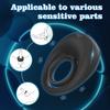 Yan Ai Y.LOVE Carga USB Anillo de Bloqueo Recubierto de Líquido Completo Vibrador de Anillo de Pene Vibratorio para Hombres Explosión de Comercio Exterior