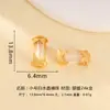 Acessórios Banhados a Ouro Prata 925 Cristal Branco Natural Cubo de Pêssego em Forma de Coração Contas Espaçadoras Cinco Fios Corda Trançada DIY Acessórios para Joias
