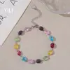 Pulsera Exquisita de Acero Inoxidable de Color Mixto con Circonita Europea y Americana Moda Versátil Texturizada Exquisito Diseño de Nicho Joyería de Mano al por Mayor