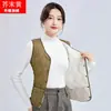 2025 Novo Estilo Colete de Veludo de Cordeiro Espessado para Mulheres Outono e Inverno Colete Curto Slim Colete Interno Quente