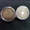 Artesanía antigua material de hierro en caja Constelación europea y americana 12 dólar de plata