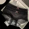 Pantis de encaje floral iridiscente para mujer, puros y sexys, finos y transpirables, con refuerzo de algodón puro, bragas para mujer
