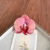 Orquídea Phalaenopsis Flor Cabeça Flor de Lapela Flor de Presente Grampo de Cabelo Adorno de Cabeça Flor Artificial DIY