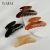 WJia pinza para el pelo vintage de acetato accesorios para el pelo pinza de tiburón grande pasador de alta calidad placa trasera para el pelo pinza para el pelo pinza de pelo con temperamento