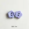Botões de resina coloridos de desenho animado de pônei, borboleta e flor com dois furos para roupas infantis, camisas, cardigãs, vestidos, botões costurados à mão