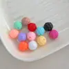 Bolas de Hilo de Colores Macarrón Simuladas 3D con Cuentas Perforadas para Accesorios de Joyería Hecha a Mano DIY para Niños