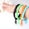 Color caramelo creativo No. 8 pulseras de cremallera monocromáticas joyería japonesa y coreana para niños cremallera joyería suministro mercado nocturno cremallera