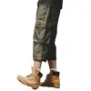 Calça de Trabalho Funcional Americana Sete Pontos Masculina Verão Ins Marca Tendência Solta Tamanho Grande Casual Shorts de Perna Reta Masculino Tendência