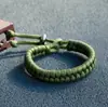Joyería Transfronteriza Europea y Americana, Pulseras Tejidas a Mano, Pulseras de Supervivencia de Paracord Camuflaje para Exteriores, Pulseras Sencillas para Hombres y Mujeres