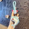 Llavero Colgante Creativo de Delfín de Cuero PU Ballena Pequeña Linda Colgante para Mochila Escolar de Estudiante Regalo Venta al por Mayor