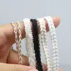 Cordón de Encaje Tejido en Blanco y Negro con Bordes Estrechos, Adecuado para Ropa, Adorno de Prendas, Decoración de Ropa de Muñecas y Manualidades DIY