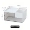 Organizador de cajón de escritorio, diseño simple y elegante, caja de acrílico transparente para uso en la oficina, caja de almacenamiento apilable DIY para dormitorio