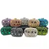 Bolsa de Noite Estilo Europeu e Americano Bolsa de Noite Clutch Vazada Bolsa de Festa à Noite Bolsa de Banquete Strass