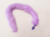 Cauda de Raposa Roxa Extra Longa Plug de Silicone para Quintal Plug Anal Produtos Sexuais para Masturbação de Homens e Mulheres
