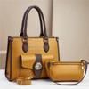 Bolso Tote de Alta Clase de Gran Capacidad a la Moda para Mediana Edad Bolso de Hombro Cruzado Atmosférico Bolso de Madre Versátil Bolso de Mano