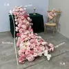 Flores de Mesa em Cascata, Decorações de Casamento com Rosas, Arranjos de Hotel, Exposição de Aniversário, Decoração de Janela, Flores Artificiais