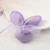 Bolsita de lazo con forma de conejo, relleno de algodón, letra tridimensional, accesorio para prendas, carcasa de teléfono móvil, broche decorativo para bolso.
