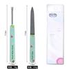 Lima de Uñas de Acero Inoxidable Doble Cara Tira de Fricción Profesional Pulido Exfoliante Herramienta de Manicura Set de Manicura Pinza para Cutícula Muerta