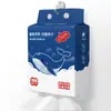 Toalha Facial Suavizante Meishu Azul Vela Pequena Azul 50 Peças Descartável Dupla Utilização Seca e Úmida Lenço Facial Removedor de Maquiagem para Exposição