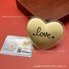 Amor en el Día de San Valentín Chino 52Mg Un Corazón Amor Oro Pastillas Oro Puro 999 Regalo del Día de San Valentín Concha de Agua Oro Al por Mayor