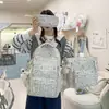 Novo Conjunto de Três Peças Estrela Doce Fresca de Alto Valor Bolsa de Estudo Estrela Mochila Leve de Grande Capacidade para Viagem Feminina