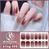 Encantador Dedo 14 Dedo Nuevo Brillo Fino Glitter Aurora Gel para Uñas Película Autoadhesiva Impermeable Sin Sellado Pegatina de Arte para Uñas