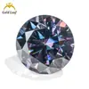 Fabricante Original Piedras Sueltas de Moissanita de Color, Corte Ocho Corazones Ocho Flechas, Piedras Sueltas de Moissanita Redondas para Monturas de Anillo