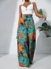 Pantalones Casuales de Pierna Ancha Estampados de Cintura Alta Nueva Moda Femenina Bestsellers Europeos y Americanos de Amazon Comercio Exterior Transfronterizo
