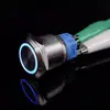 Interruptor de botón metálico con luz LED 16/19/22MM impermeable acero inoxidable autoblocante/autorreestablecimiento normalmente abierto pulsador