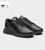 En Stock 2025 Moda Triángulo Micro-Logo Suela Gruesa Aumentador de Altura Zapatos de Papá Punta Redonda Con Cordones Versátiles Zapatillas Casuales