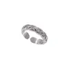 Anillo acolchado de circonita estilo coreano para mujer, anillo de dedo índice de lujo ligero de nicho de alta gama, anillo abierto versátil moderno