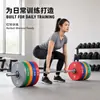 Discos de barra coloridos con recubrimiento completo transfronterizos para ejercicios de puente de glúteo de mujeres, discos de mancuerna recubiertos de agujero grande para fitness en casa